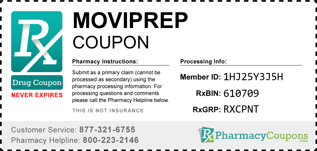Moviprep Prescription Drug Coupon with Pharmacy Savings