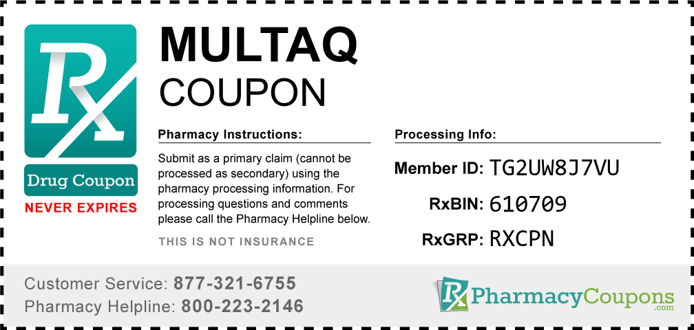 Multaq Prescription Drug Coupon with Pharmacy Savings