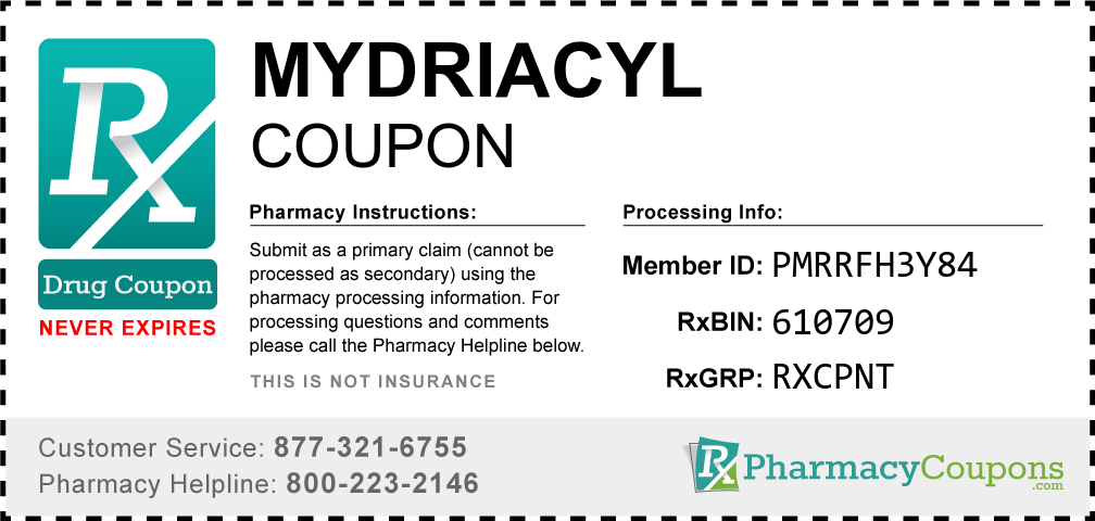 Mydriacyl Prescription Drug Coupon with Pharmacy Savings