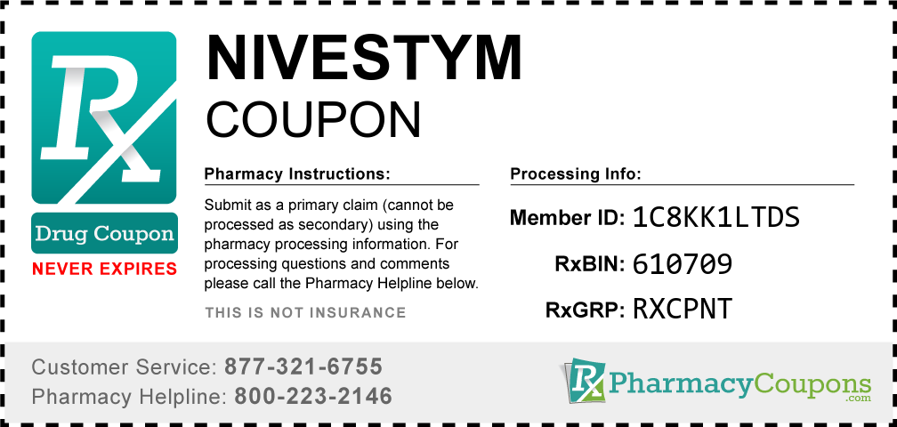 Nivestym Prescription Drug Coupon with Pharmacy Savings