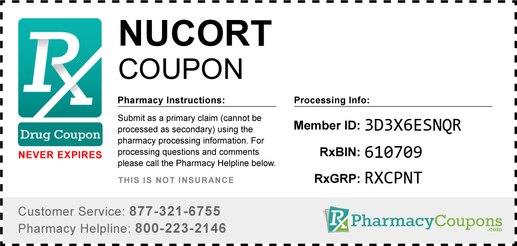 Nucort Prescription Drug Coupon with Pharmacy Savings