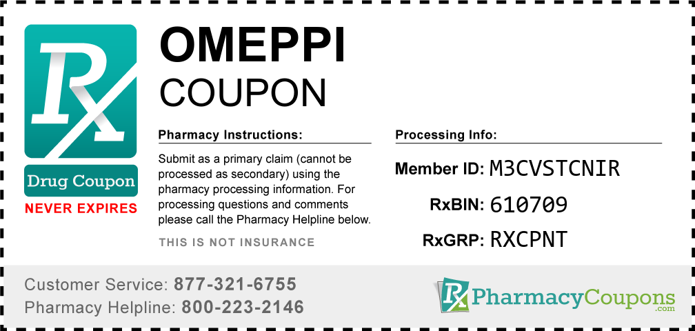 Omeppi Prescription Drug Coupon with Pharmacy Savings
