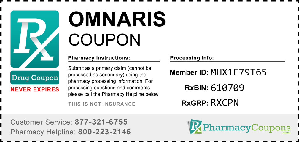 Omnaris Prescription Drug Coupon with Pharmacy Savings