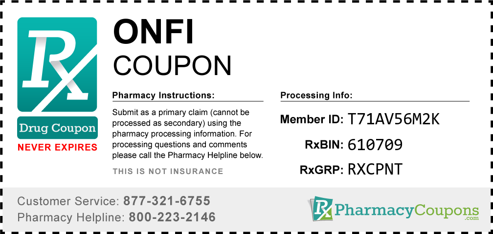 Onfi Prescription Drug Coupon with Pharmacy Savings