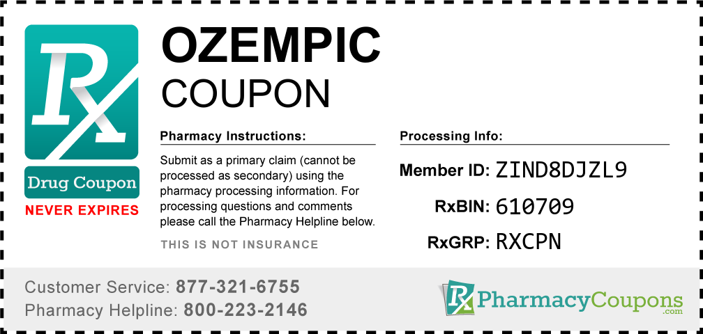 Ozempic Prescription Drug Coupon with Pharmacy Savings