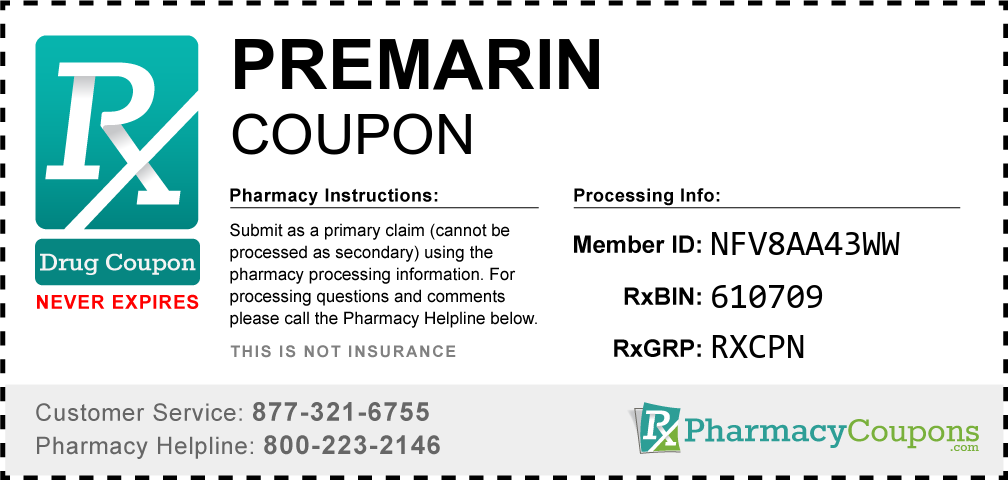 Premarin Prescription Drug Coupon with Pharmacy Savings