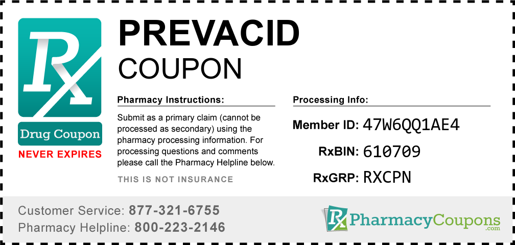 Prevacid Coupon 2021 Save 3 Manufacturer Offer