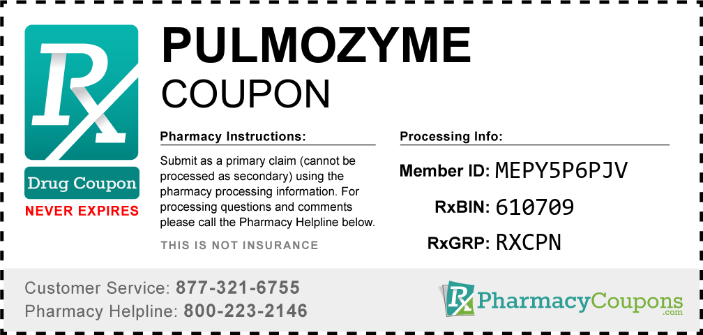 Pulmozyme Prescription Drug Coupon with Pharmacy Savings