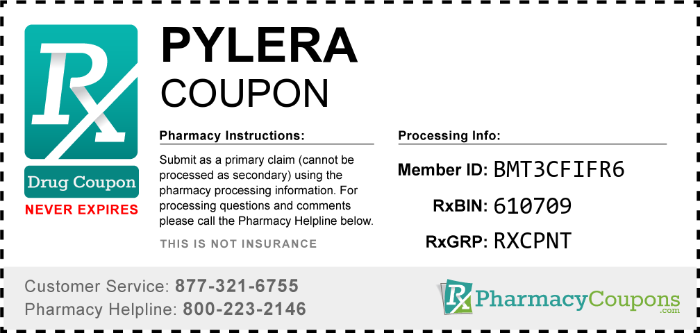 Pylera Prescription Drug Coupon with Pharmacy Savings