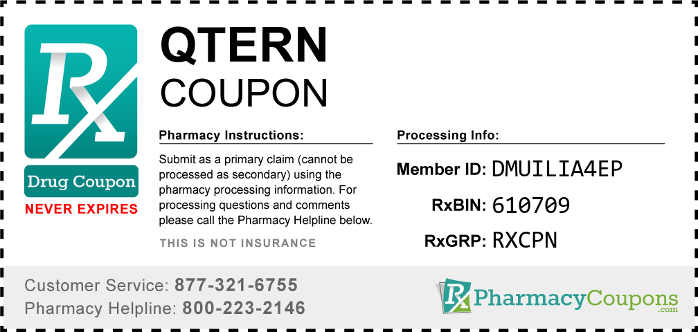 Qtern Prescription Drug Coupon with Pharmacy Savings