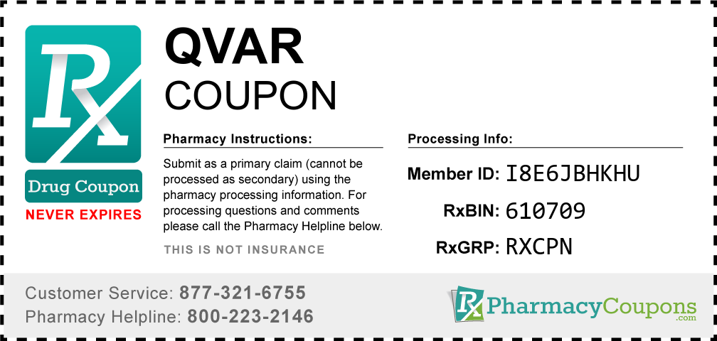 Qvar Prescription Drug Coupon with Pharmacy Savings