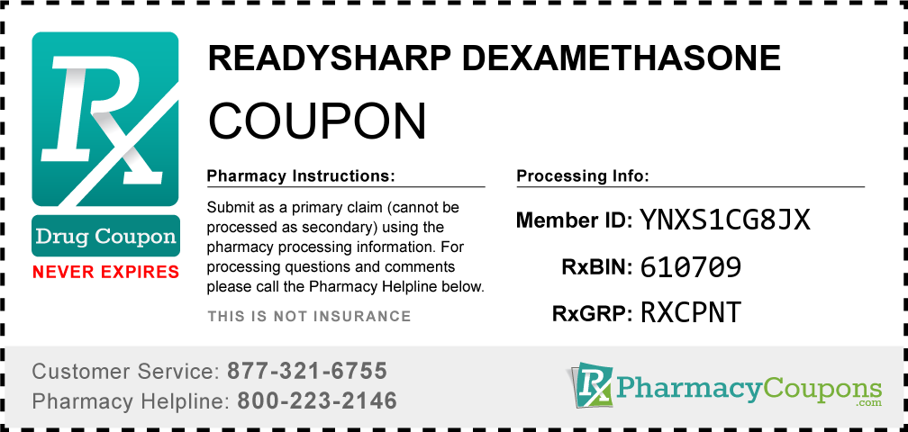 Readysharp dexamethasone Prescription Drug Coupon with Pharmacy Savings