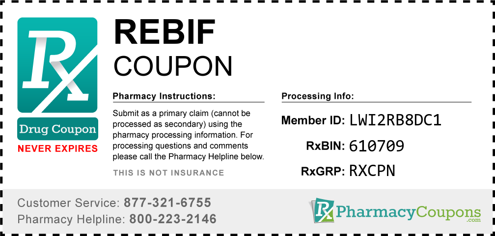 Rebif Prescription Drug Coupon with Pharmacy Savings