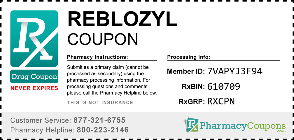 Reblozyl Prescription Drug Coupon with Pharmacy Savings