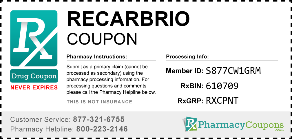 Recarbrio Prescription Drug Coupon with Pharmacy Savings