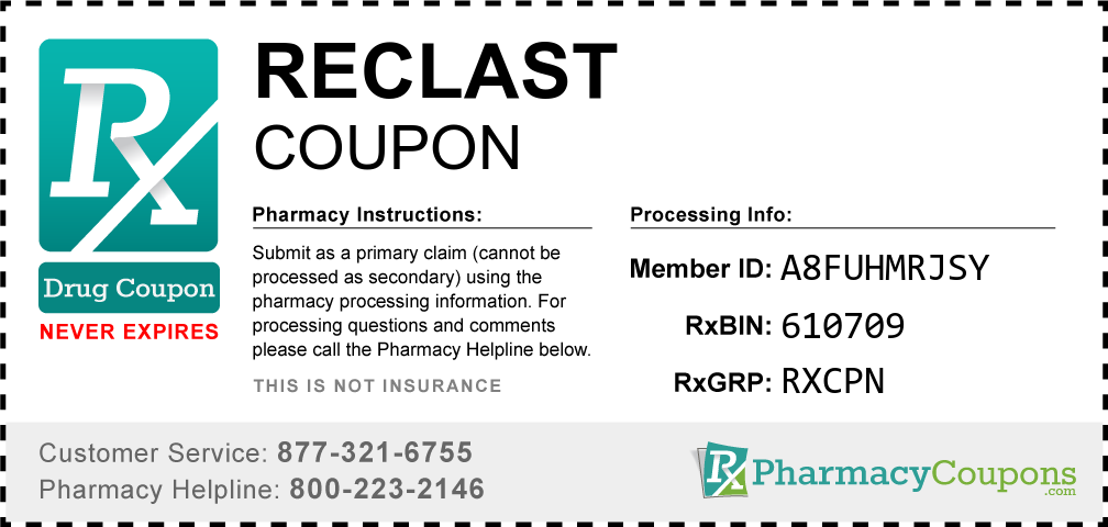 Reclast Prescription Drug Coupon with Pharmacy Savings