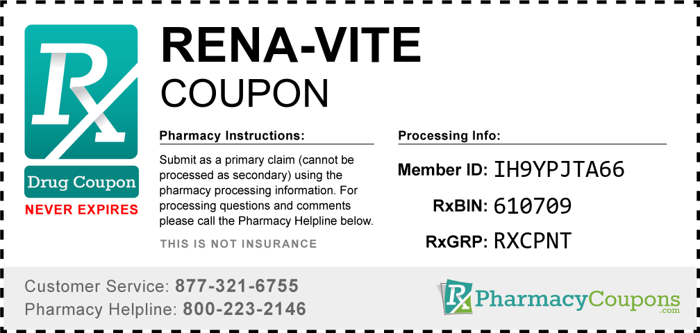 Rena-vite Prescription Drug Coupon with Pharmacy Savings