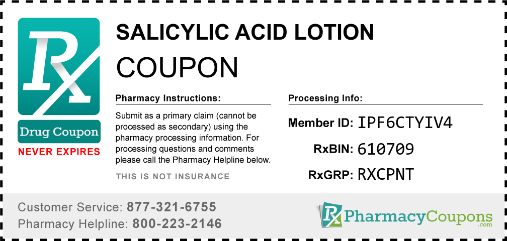 Salicylic acid lotion Prescription Drug Coupon with Pharmacy Savings