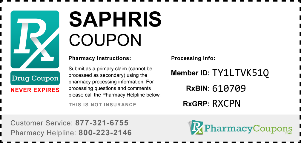 Saphris Prescription Drug Coupon with Pharmacy Savings