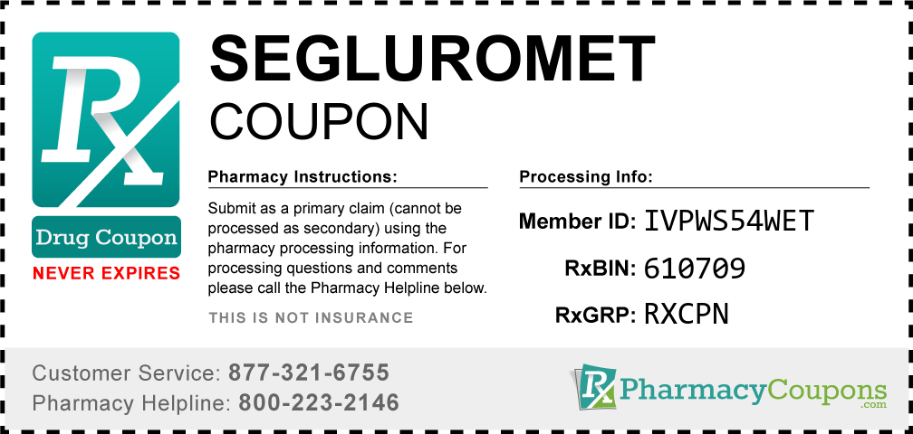 Segluromet Prescription Drug Coupon with Pharmacy Savings