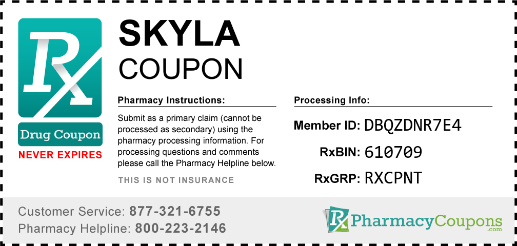 Skyla Prescription Drug Coupon with Pharmacy Savings