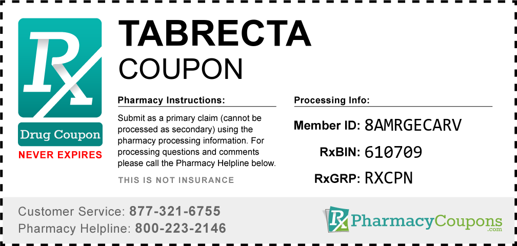Tabrecta Prescription Drug Coupon with Pharmacy Savings