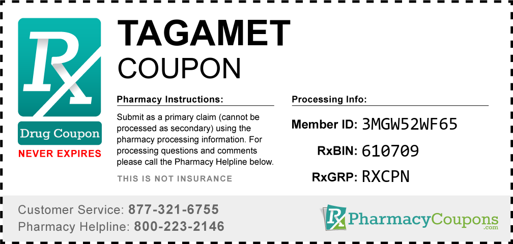 Tagamet Prescription Drug Coupon with Pharmacy Savings