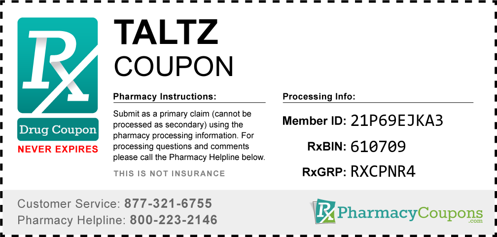 Taltz Prescription Drug Coupon with Pharmacy Savings