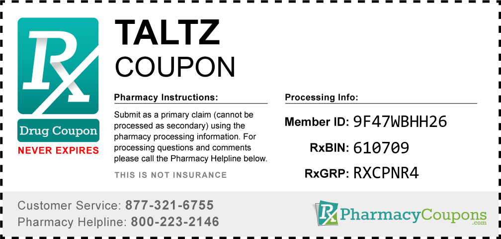 Taltz Prescription Drug Coupon with Pharmacy Savings