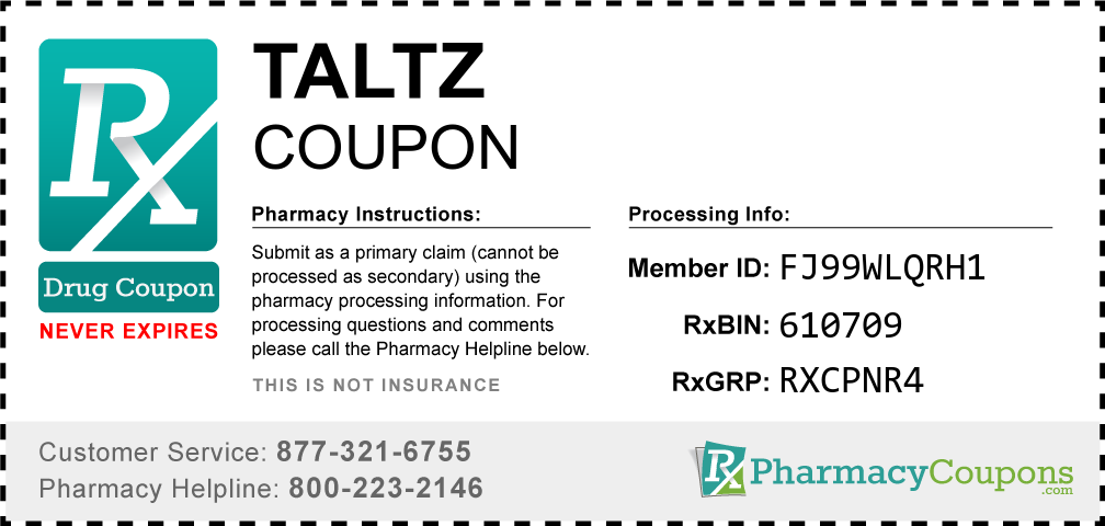 Taltz Prescription Drug Coupon with Pharmacy Savings
