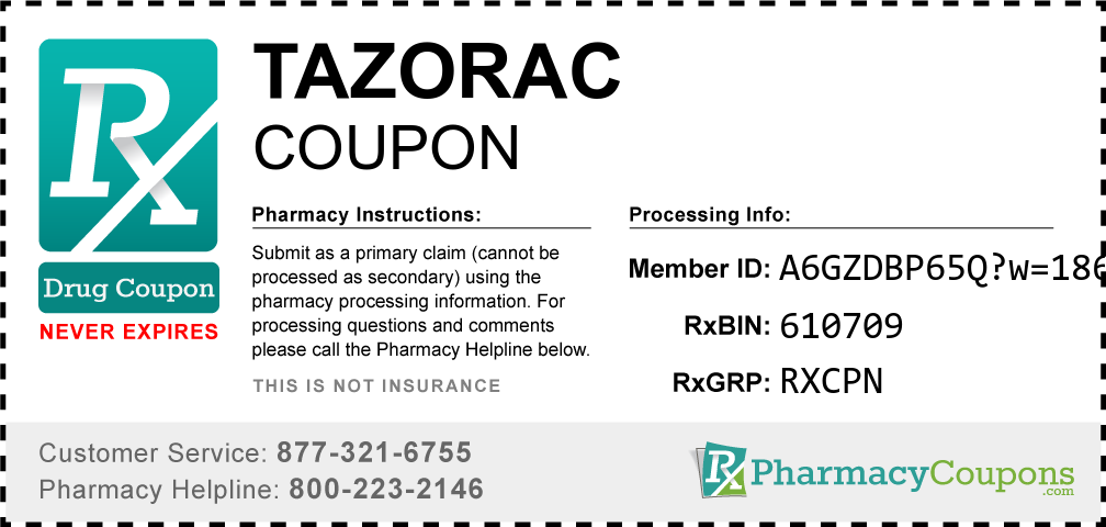 Tazorac Coupon Pharmacy Discounts Up To 90 
