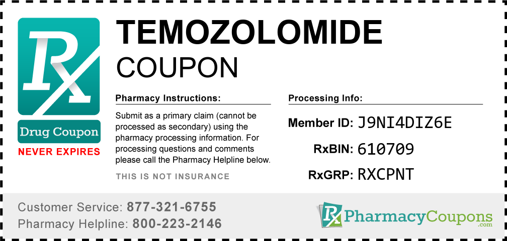 Temozolomide Prescription Drug Coupon with Pharmacy Savings
