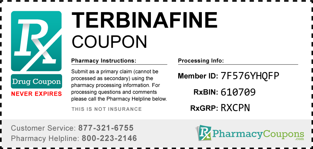 Terbinafine Prescription Drug Coupon with Pharmacy Savings
