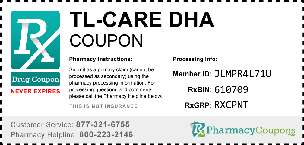 Tl-care dha Prescription Drug Coupon with Pharmacy Savings