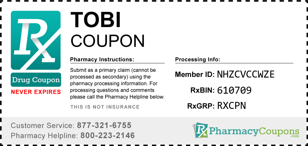 Tobi Prescription Drug Coupon with Pharmacy Savings