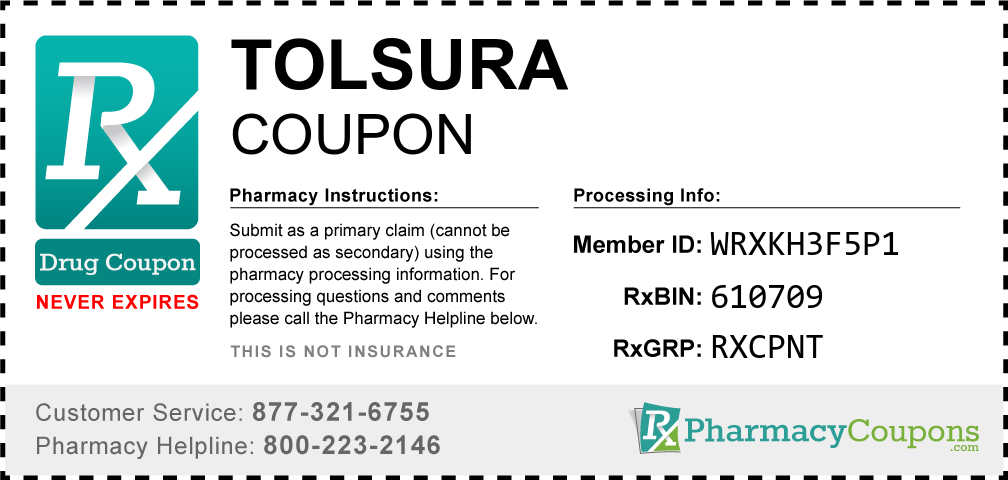 Tolsura Prescription Drug Coupon with Pharmacy Savings