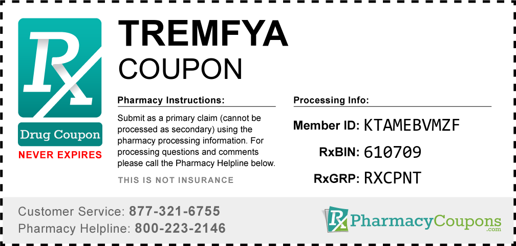 Tremfya Prescription Drug Coupon with Pharmacy Savings