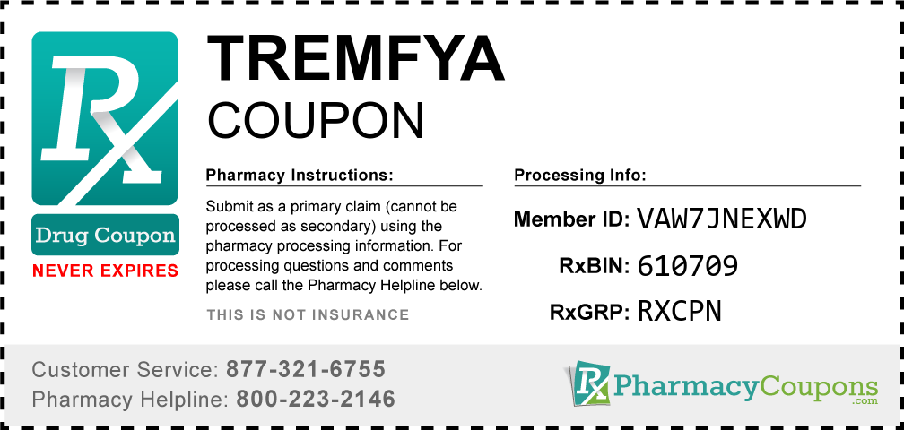 Tremfya Coupon Pharmacy Discounts Up To 80