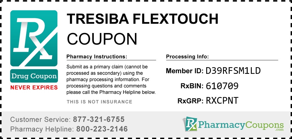Tresiba flextouch Prescription Drug Coupon with Pharmacy Savings