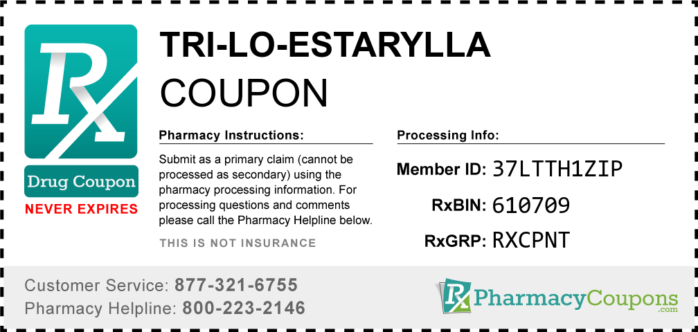 Tri-lo-estarylla Prescription Drug Coupon with Pharmacy Savings
