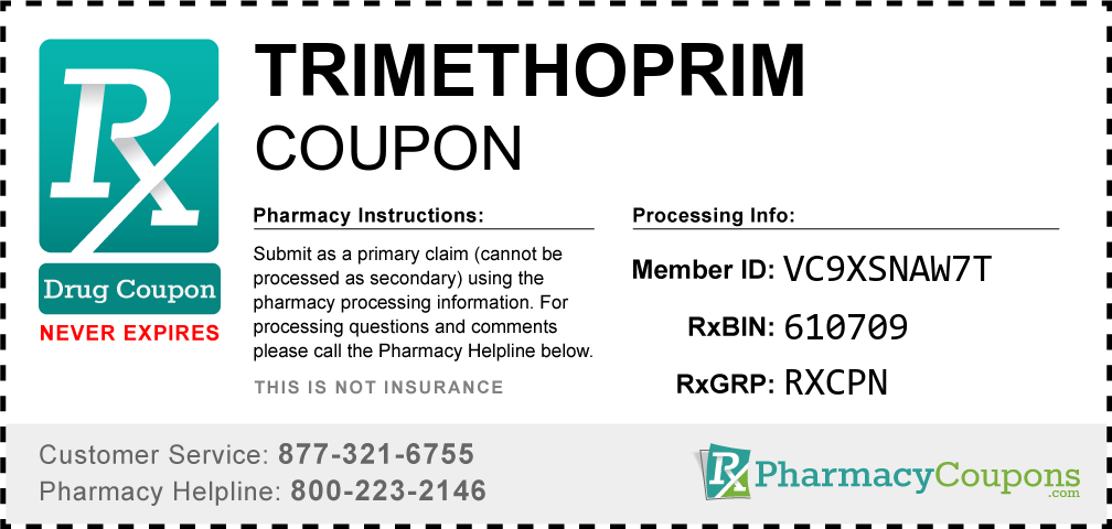 Trimethoprim Prescription Drug Coupon with Pharmacy Savings