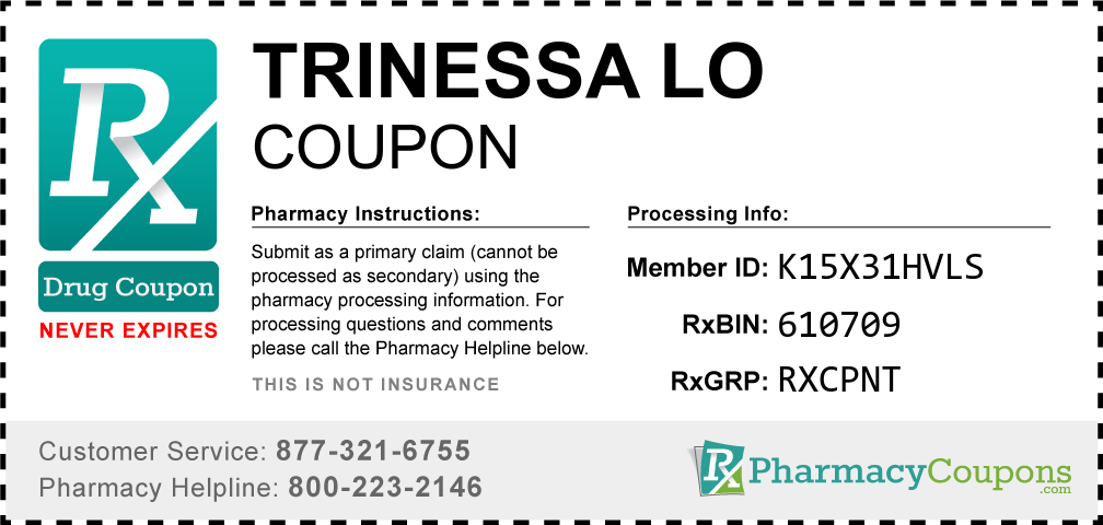 Trinessa lo Prescription Drug Coupon with Pharmacy Savings
