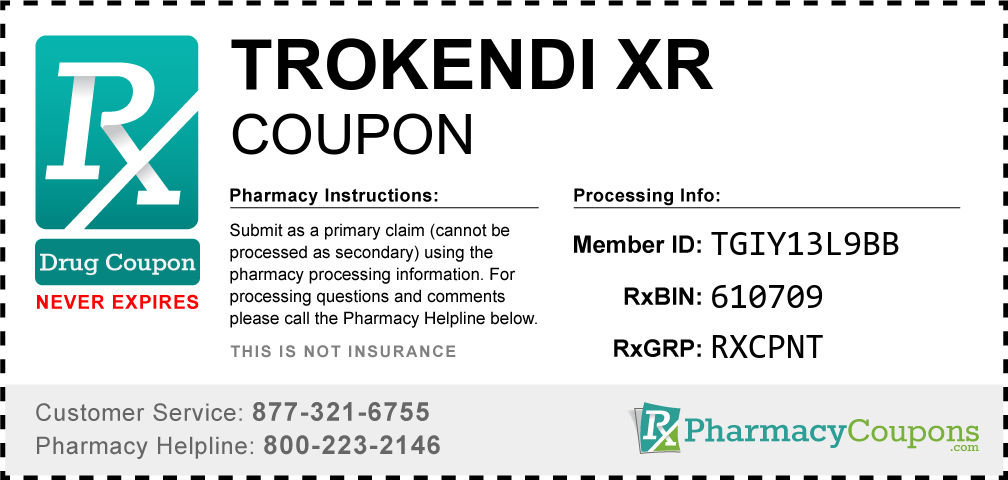 Trokendi xr Prescription Drug Coupon with Pharmacy Savings