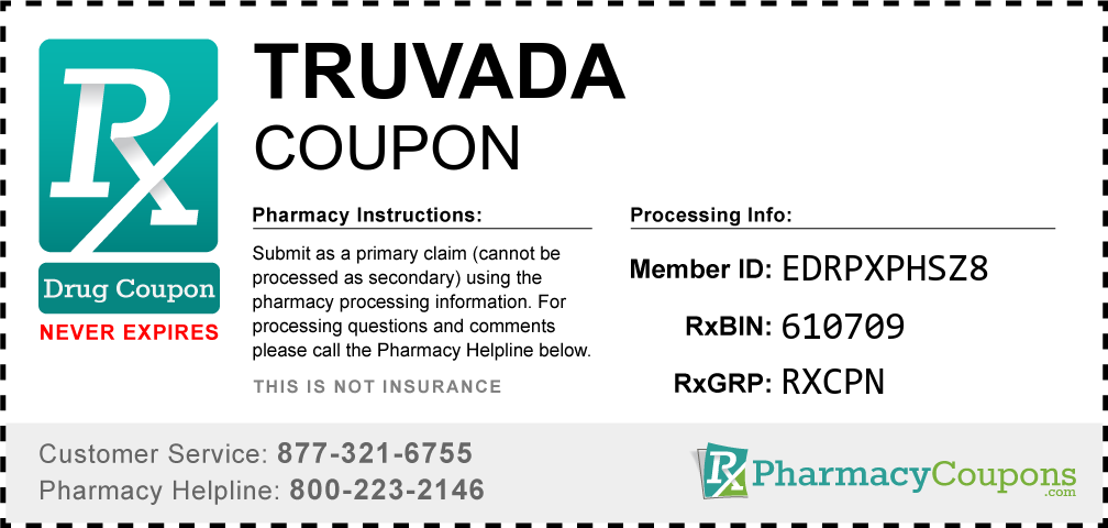 Truvada Prescription Drug Coupon with Pharmacy Savings