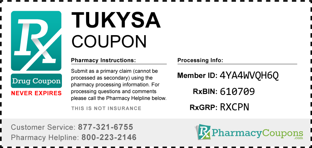 Tukysa Prescription Drug Coupon with Pharmacy Savings