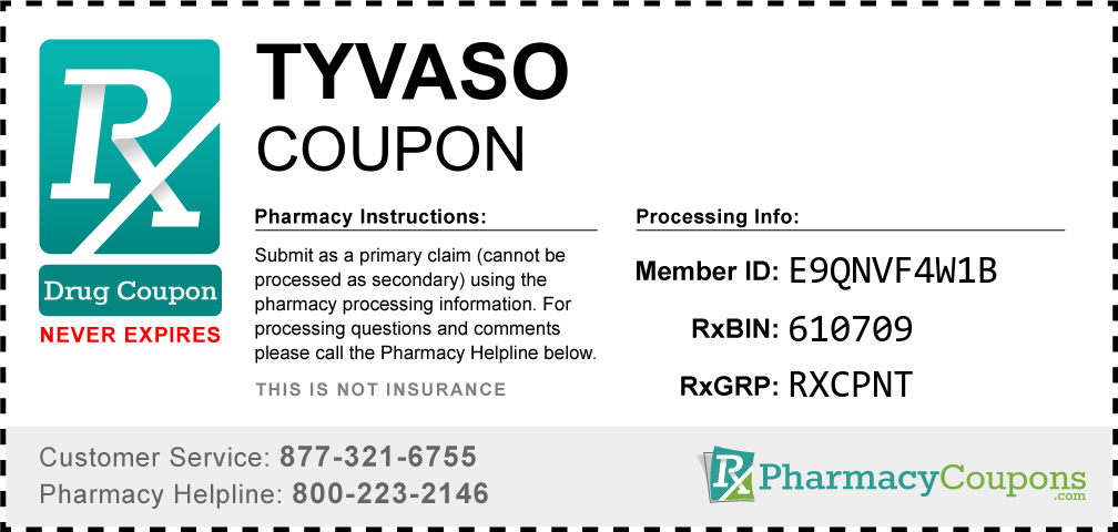 Tyvaso Prescription Drug Coupon with Pharmacy Savings