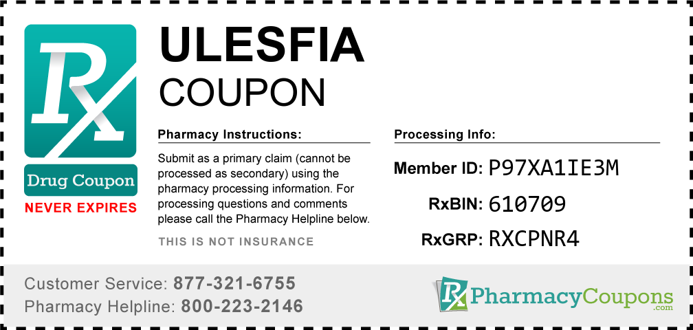 Ulesfia Prescription Drug Coupon with Pharmacy Savings