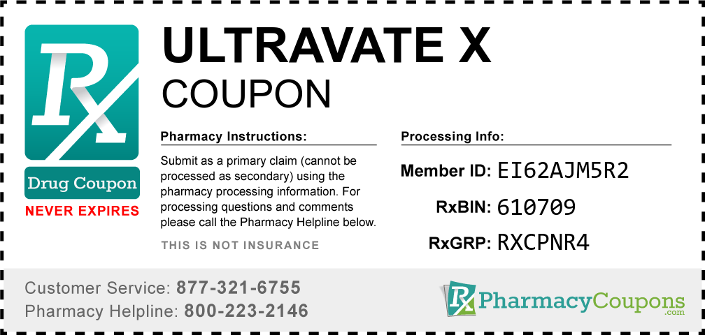 Ultravate x Prescription Drug Coupon with Pharmacy Savings