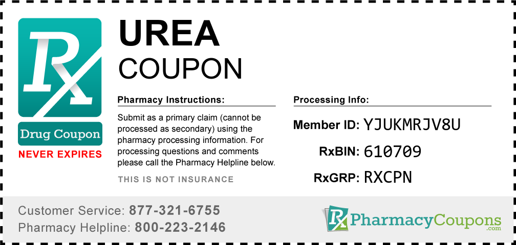 Urea Prescription Drug Coupon with Pharmacy Savings