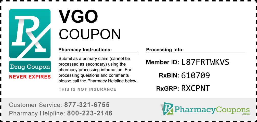 Vgo Prescription Drug Coupon with Pharmacy Savings